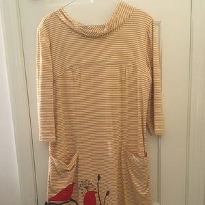 Knee length cotton dress